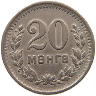 MONGOLIA 20 MONGO 1945  #a080 0215 - Mongolië