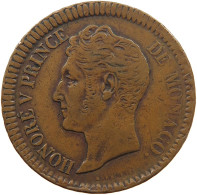 MONACO DECIME 1838 Honorius V. (1819-1841) #t107 0017 - 1819-1922 Honoré V, Charles III, Albert I