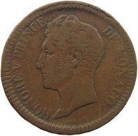 MONACO DECIME 1838 Honorius V. (1819-1841) #t001 0009 - Charles III.