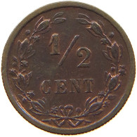 NETHERLANDS 1/2 CENT 1885 Willem III. 1849-1890 #a015 0257 - 1849-1890 : Willem III