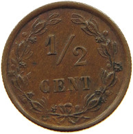 NETHERLANDS 1/2 CENT 1885 Willem III. 1849-1890 #a015 0245 - 1849-1890 : Willem III