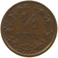 NETHERLANDS 1/2 CENT 1884 Willem III. 1849-1890 #a086 0199 - 1849-1890 : Willem III