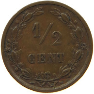 NETHERLANDS 1/2 CENT 1878 Willem III. 1849-1890 #c011 0473 - 1849-1890: Willem III.