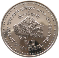 NEPAL 10 RUPEES 20401983 ASCENT OF MT. EVEREST #alb064 0043 - Népal