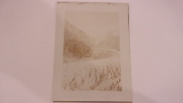 PHOTO ANCIENNE SNAPSHOT CHAMONIX MER DE GLACE CIRCA 1925 - Lieux