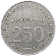 NETHERLANDS 250 BOORDGELD  AMSTERDAM #c019 0443 - Zonder Classificatie