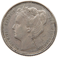NETHERLANDS 25 CENTS 1904 Wilhelmina 1890-1948 RARE #s017 0023 - 25 Cent