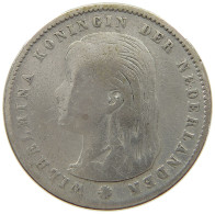 NETHERLANDS 25 CENTS 1897 Wilhelmina 1890-1948 #a052 0581 - 25 Centavos