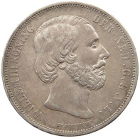 NETHERLANDS 2 1/2 GULDEN 1868 Willem III. 1849-1890 #t083 0269 - 1849-1890: Willem III.