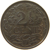 NETHERLANDS 2 1/2 CENTS 1941 Wilhelmina 1890-1948 #a085 0111 - 2.5 Cent