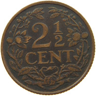 NETHERLANDS 2 1/2 CENTS 1929 Wilhelmina 1890-1948 #s077 0571 - 2.5 Centavos