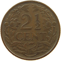 NETHERLANDS 2 1/2 CENTS 1929 Wilhelmina 1890-1948 #a085 0105 - 2.5 Centavos