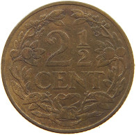 NETHERLANDS 2 1/2 CENTS 1914 Wilhelmina 1890-1948 #a085 0107 - 2.5 Centavos