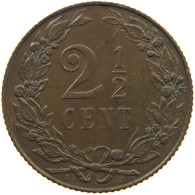 NETHERLANDS 2 1/2 CENTS 1906 Wilhelmina 1890-1948 #c054 0193 - 2.5 Cent