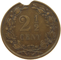 NETHERLANDS 2 1/2 CENTS 1891 Wilhelmina 1890-1948 #c063 0567 - 2.5 Cent