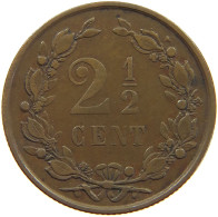 NETHERLANDS 2 1/2 CENTS 1886 Willem III. 1849-1890 #a062 0549 - 1849-1890: Willem III.