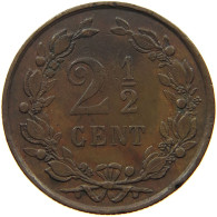 NETHERLANDS 2 1/2 CENTS 1881 Willem III. 1849-1890 #a095 0339 - 1849-1890 : Willem III