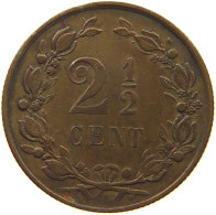 NETHERLANDS 2 1/2 CENTS 1880 Willem III. 1849-1890 #a085 0093 - 1849-1890: Willem III.