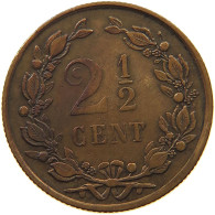 NETHERLANDS 2 1/2 CENTS 1877 Willem III. 1849-1890 #s050 0355 - 1849-1890 : Willem III