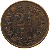 NETHERLANDS 2 1/2 CENTS 1877 Willem III. 1849-1890 #s050 0363 - 1849-1890 : Willem III