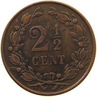 NETHERLANDS 2 1/2 CENTS 1877 Willem III. 1849-1890 #s050 0363 - 1849-1890: Willem III.