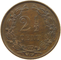 NETHERLANDS 2 1/2 CENTS 1877 Willem III. 1849-1890 #c013 0259 - 1849-1890: Willem III.