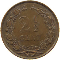 NETHERLANDS 2 1/2 CENT 1884 Willem III. 1849-1890 #t083 0549 - 1849-1890: Willem III.