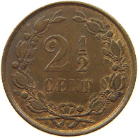 NETHERLANDS 2 1/2 CENT 1883 Willem III. 1849-1890 RARE #t146 0159 - 1849-1890: Willem III.