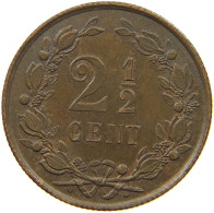 NETHERLANDS 2 1/2 CENT 1881 Willem III. 1849-1890 #t100 0471 - 1849-1890: Willem III.