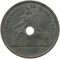 NETHERLANDS JETON 1864 Willem III. 1849-1890 VERGENOEGD EN DANKBAAR #c067 0043 - Other & Unclassified