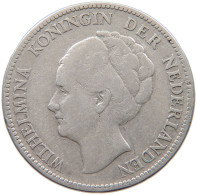 NETHERLANDS GULDEN 1923 Wilhelmina 1890-1948 #c034 0493 - 1 Gulden
