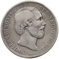 NETHERLANDS GULDEN 1854 Willem III. 1849-1890 #t095 0039 - 1849-1890: Willem III.