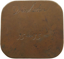 NETHERLANDS DUCKATON COPPER 1515  #t009 0189 - …-1795 : Période Ancienne