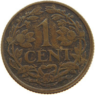 NETHERLANDS CENT 1919 Wilhelmina 1890-1948 #a067 0159 - 1 Cent