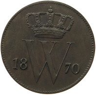 NETHERLANDS CENT 1870 Willem III. 1849-1890 #t061 0235 - 1849-1890: Willem III.