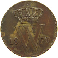 NETHERLANDS CENT 1870 Willem III. 1849-1890 #s076 0393 - 1849-1890: Willem III.