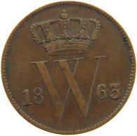 NETHERLANDS CENT 1863 Willem III. 1849-1890 #c081 0101 - 1849-1890 : Willem III