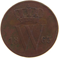 NETHERLANDS CENT 1863 Willem III. 1849-1890 #a066 0473 - 1849-1890: Willem III.