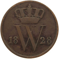 NETHERLANDS CENT 1828 B WILLEM I. 1815-1840 #t057 0101 - 1815-1840: Willem I
