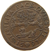 NETHERLANDS RECHENPFENNIG 1697 RECHENPFENNIG BRUSSEL #t124 0117 - …-1795 : Oude Periode