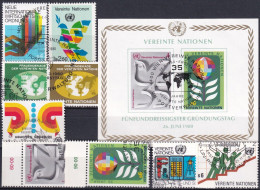 UNO WIEN 1980 Mi-Nr. 7-15 Kompletter Jahrgang/complete Year Set O Used - Aus Abo - Usati