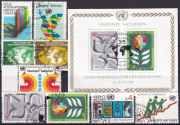UNO WIEN 1980 Mi-Nr. 7-15 Kompletter Jahrgang/complete Year Set O Used - Aus Abo - Used Stamps