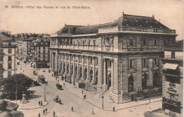 SUISSE - Genève - Hôtel Des Postes Et Rue Du Mont Blanc - Animé - Carte Postale Ancienne - Genève