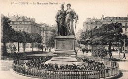 SUISSE - Genève - Le Monument National - LL - Statues - Animé - Carte Postale Ancienne - Genève
