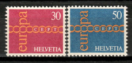 Switzerland 1971 Suiza / Europa CEPT MNH / Mi24  34-48 - 1971