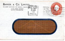 71853 - Australien - 1957 - 3,5d QEII GAU BRISBANE - SEND MONEY ... -> Inland - Covers & Documents