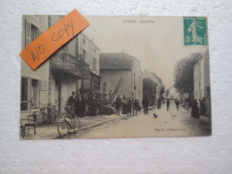 Autrey Grand'Rue, Superbe Animée, A.BERGERET 1910, Marcophilie Convoyeur Is S/Tille à Gray..CP13 - Autrey-lès-Gray