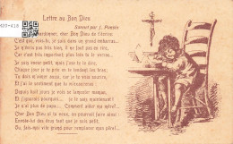 FÊTES ET VOEUX - Lettre Au Bon Dieu - Sonnet Par J Ponsin  - Carte Postale Ancienne - Andere & Zonder Classificatie