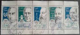 France 1986 Personnages Célèbres Sciences Arago Seguin Moissan Heroult Fabre Yvert 2396-2400 O Used - Chemie