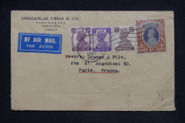 INDE ANGLAISE - Enveloppe Commerciale De Calcutta Pour La France En 1946 - L 148521 - 1936-47  George VI